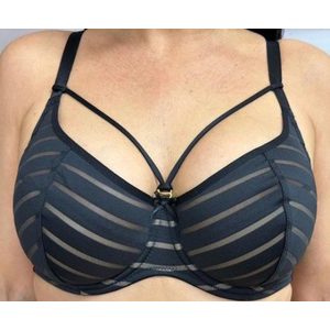 Бюстгальтер полупоролон ZeBra Классика, Цвет чёрный/скин