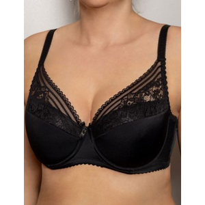 Бюстгальтер сшивная Fluide Flower, Цвет чёрный