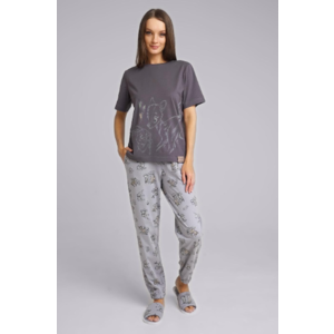 Комплект (джемпер/брюки) CLEVER LP24-1077/3, Цвет серый/бежевый