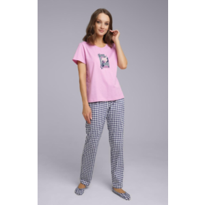 Комплект (джемпер/брюки) CLEVER LP24-1078/3, Цвет розовый/синий