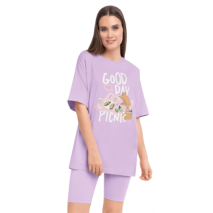 Комплект (джемпер/шорты) CLEVER LP22-955/2у, Цвет св.фиолетовый