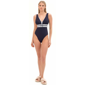 Купальник INDEFINI Swimwear, Цвет синий/белый