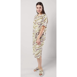 Платье CLEVER Бора-Бора, Цвет молочный/хаки