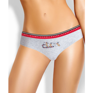 Трусы бикини CLEVER CLE B933/1, Цвет меланж св.серый