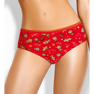 Трусы бикини CLEVER CLE B933/3, Цвет красный/бежевый