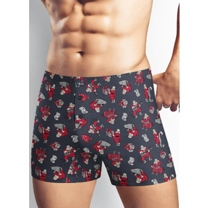 Трусы боксеры CLEVER CLE MBX414411, Цвет красный/т.синий