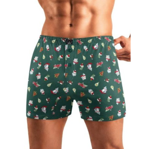 Трусы боксеры CLEVER CLE MBX421251, Цвет красный/т.зелёный