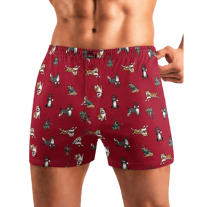 Трусы боксеры CLEVER CLE MBX421261, Цвет красный/белый