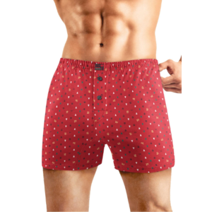 Трусы боксеры CLEVER Новый год, Цвет красный/т.синий