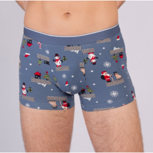 Трусы боксеры INDEFINI, Цвет синий