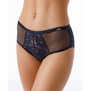 Трусы панти COQUETTE REVUE WOOD, Цвет чёрный с нюдом