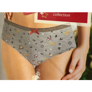 Трусы слип CLEVER CLE С760/4, Цвет меланж серый/чёрный