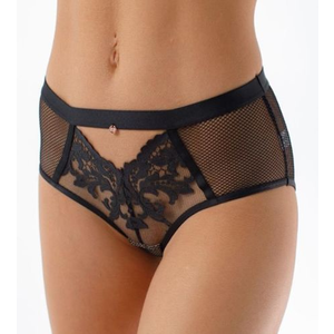 Трусы слип COQUETTE REVUE MERCY, Цвет чёрный с нюдом