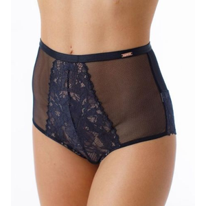 Трусы слип-комфорт COQUETTE REVUE WOOD, Цвет чёрный с нюдом