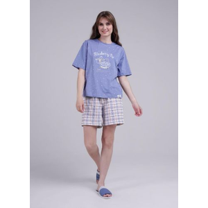 Шорты CLEVER Голубика, Цвет молочный/св.фиолетовый